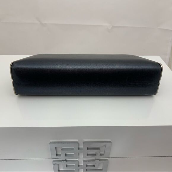 Tiffany & Co. Leather Sabrina Frame Clutch -  Black - Picture 9 of 11